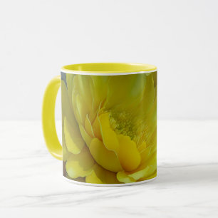 Hübsche gelbe Blumen Naher Art Tasse Cup