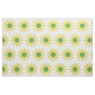 Hübsche gelbe Blumen Stoff