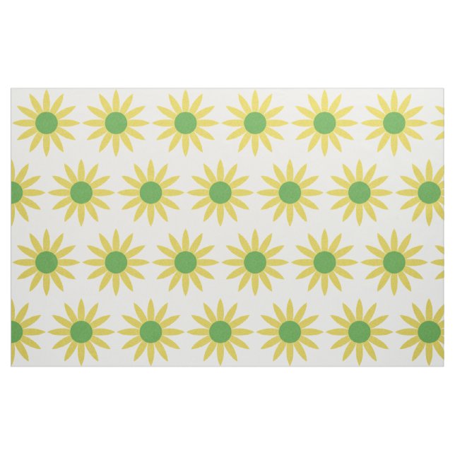 Hübsche gelbe Blumen Stoff (Fat Quarter (45,7 x 55,9 cm))