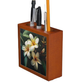 HÜBSCHE GELBE FRANGIPANI-BLUMENBLUMEN STIFTHALTER
