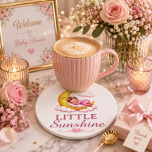 Hübsche gelbe Halbmond-Baby-Party
