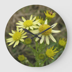 Hübsche gelbe Wildblumen Uhr