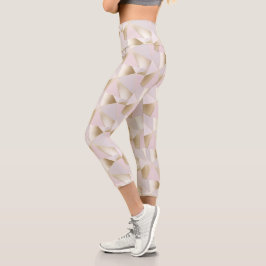 Hübsche geometrische Leggings in Rosa