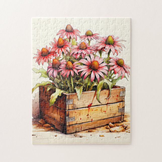 Hübsche gepflanzte Aster-Blumen Puzzle (Vertikal)