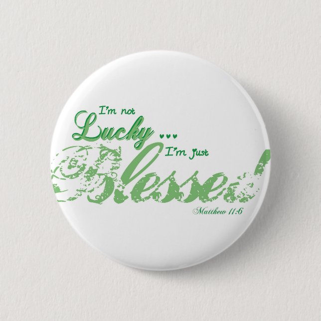 Hübsche gesegnete Geschenke Button (Vorderseite)