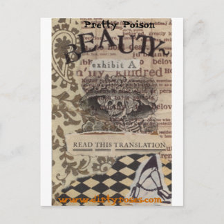 Hübsche Giftbeauty Postkarte