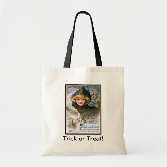 Hübsche Girl and Goblins Halloween-Tasche Tragetasche (Vorne)