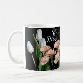 Hübsche Girl-Fashion-Illustration Blumenmuster-Tre Kaffeetasse