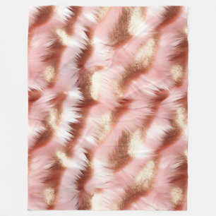 Hübsche Girl-Rose Fleecedecke