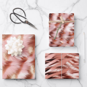 Hübsche Girl-Rose Geschenkpapier Set