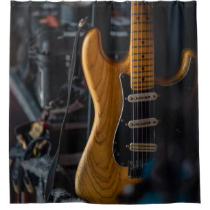 Hübsche Gitarre Duschvorhang
