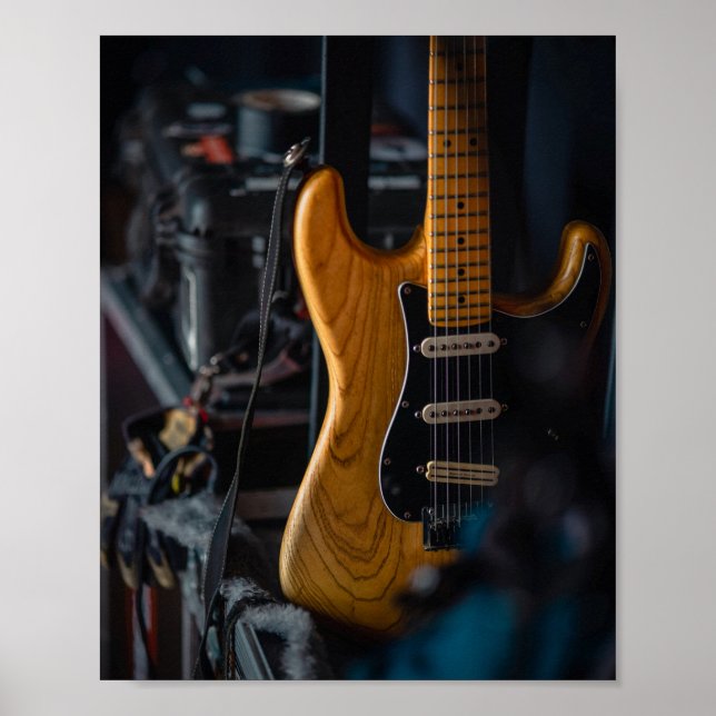 Hübsche Gitarre Poster (Vorne)