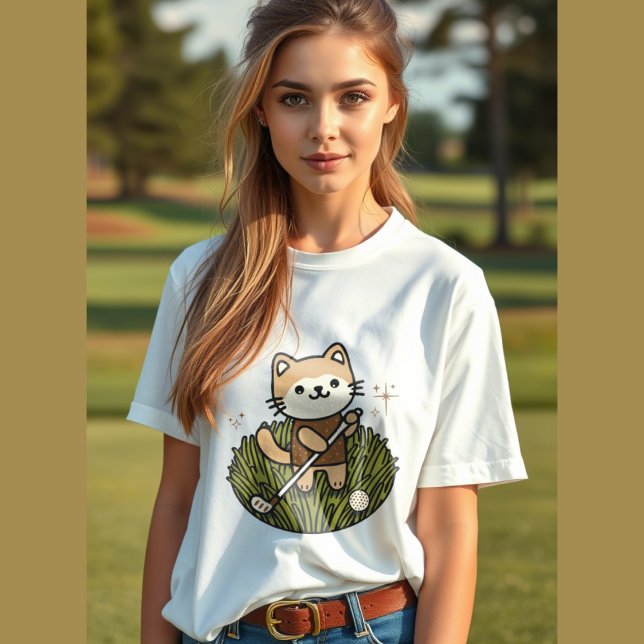 hübsche Golf-Illustration Tri-Blend Shirt (Von Creator hochgeladen)