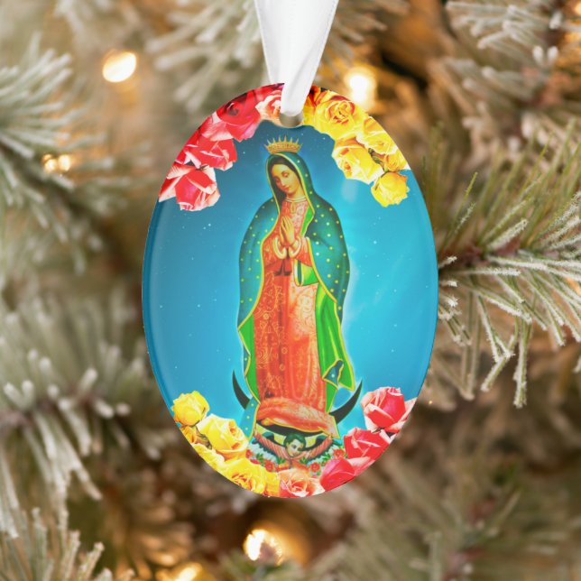 Hübsche Gottesmutter von Guadalupe Ornament (Baum)