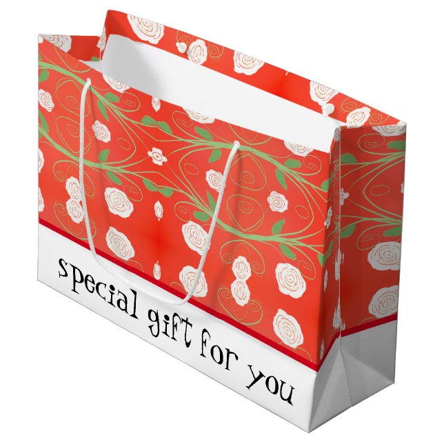 Hübsche Große Geschenktüte (Vorderseite Schrägansicht)