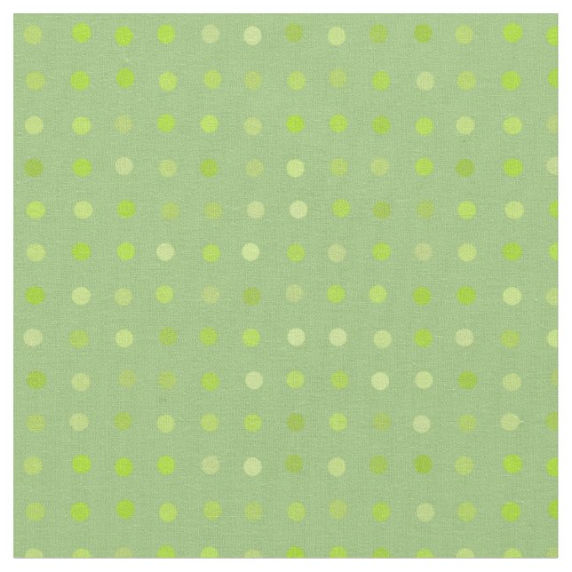 Hübsche grüne Polka-Punkte Stoff (Nahaufnahme)