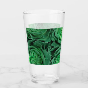 Hübsche grüne Rose Glas