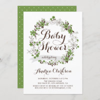 Hübsche grüne und graue Blütendusche