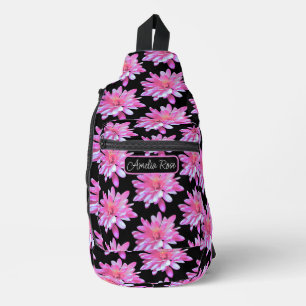 Hübsche gürtelblumengeschmückte niedliche Blüte Crossbody Bag