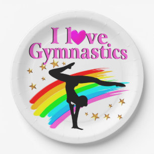 HÜBSCHE GYMNASTIK-CHAMPION PAPPTELLER