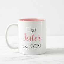 Hübsche Half Schwester Personalisiert Girly