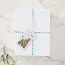 Hübsche Hasen. Zeichnend Stift Geschenkanhänger