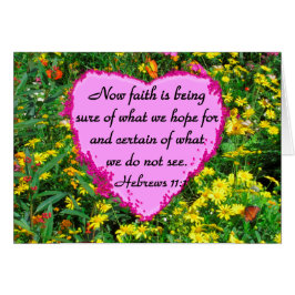HÜBSCHE HEBREWS 11:1 FLORALISCHE DESIGN