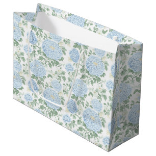 Hübsche Hellblaue Florale Hochzeit Große Geschenktüte