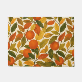 Hübsche Herbst-Herbstlaube Orange Tree Fußmatte