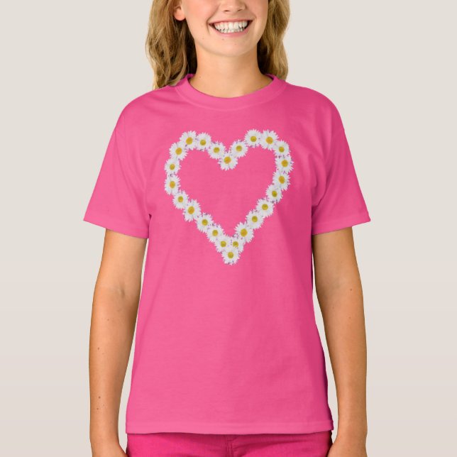 Hübsche Herzkranzkette T-Shirt (Vorderseite)