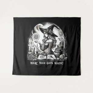 Hübsche Hexenapotheke macht Ihre eigene Magie Wandteppich