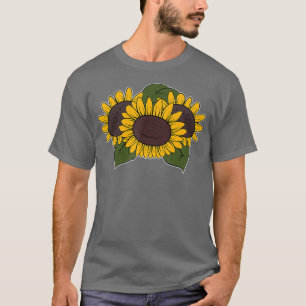 Hübsche Hippie-Sonnenblumen Gelbe Blüten Blüten T-Shirt
