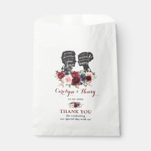 Hübsche Hochzeit von weich rosa blühenden botanisc Geschenktütchen