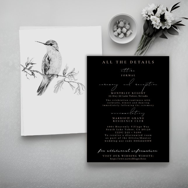 Hübsche Hummingbird Hochzeitskarten Einladung (Von Creator hochgeladen)