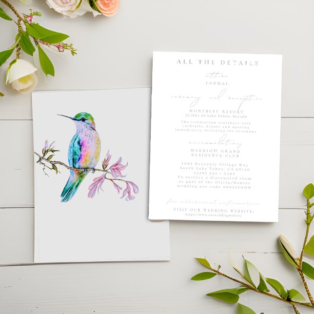 Hübsche Hummingbird Hochzeitskarten Einladung (Von Creator hochgeladen)