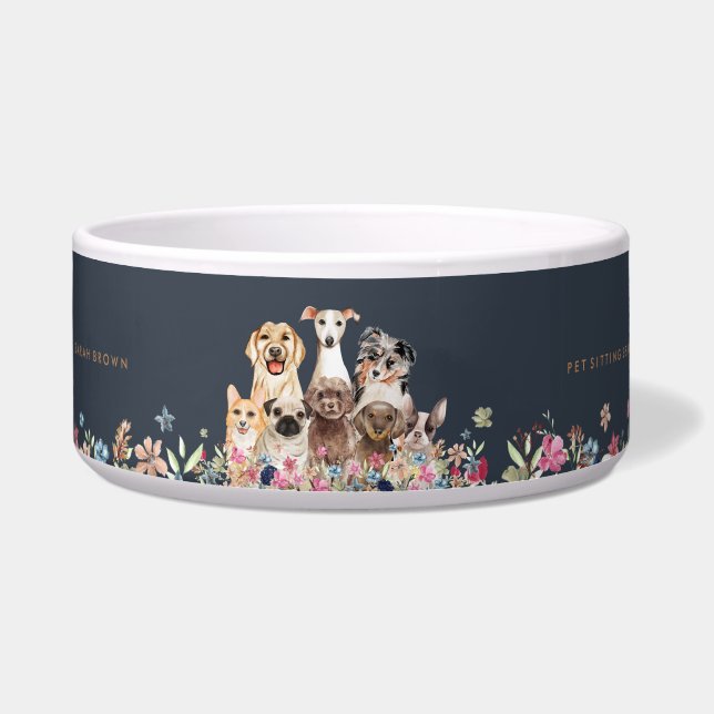 Hübsche Hunde Groomer Napf (Vorderseite)