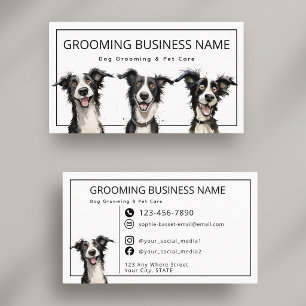 Hübsche Hundepflege & Unterhaltsame moderne Hausti Visitenkarte
