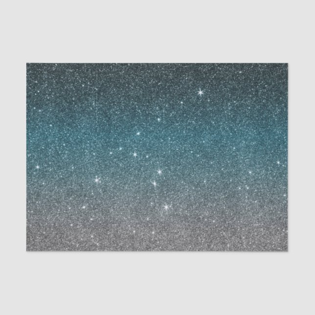 Hübsche Imitat-Glitzer-Steigung in Schwarzem, Seidenpapier (Vorderseite)