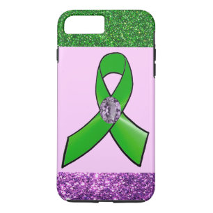 Hübsche Imitate Glitzer Lyme Awareness Phone Fall iPhone 8 Plus/7 Plus Hülle