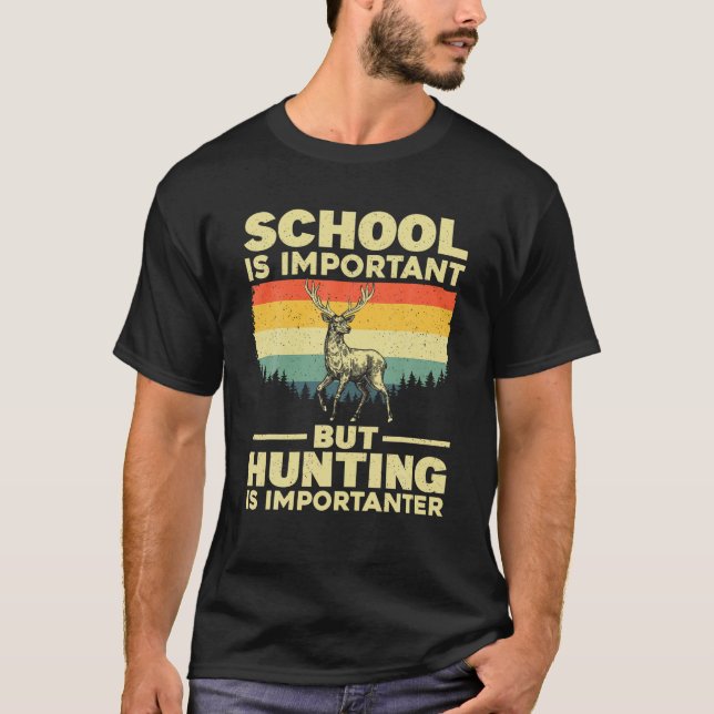 Hübsche Jagdkunst für Jungen Männer Hirschjäger Wi T-Shirt (Vorderseite)