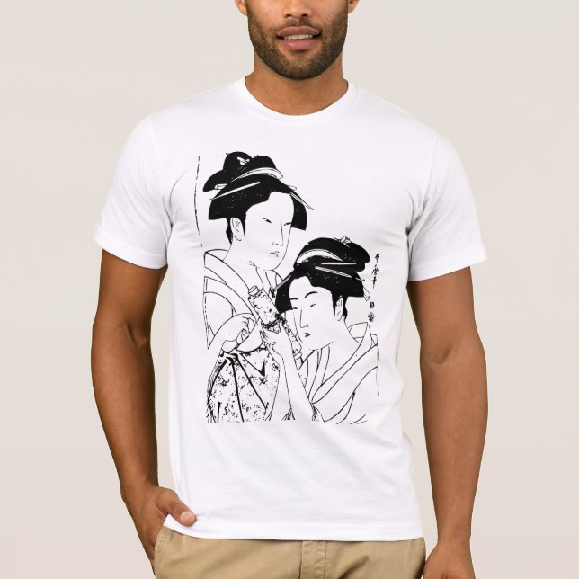 Hübsche japanische Kunst T-Shirt (Vorderseite)
