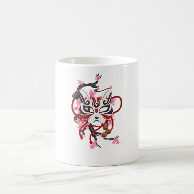 Hübsche japanische Maske Kaffeetasse (Mittel)