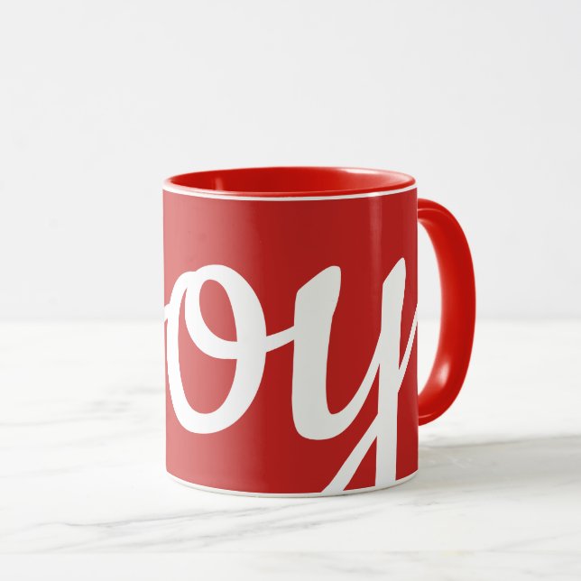 hübsche JOY-Schrift | Tasse (VorderseiteRechts)