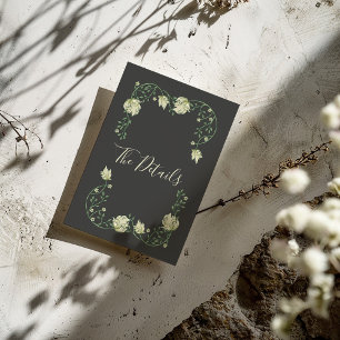 Hübsche Jugendstil-Blume Details Begleitkarte