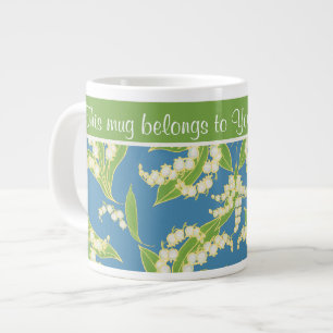Hübsche Jumbo-Kaffee-Tasse Lilies of the Valley, b Jumbo-Tasse
