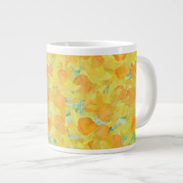 Hübsche Jumbo-Tasse, goldgelbe Hochtouren Jumbo-Tasse