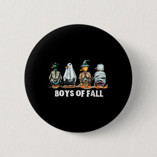 Hübsche Jungs von Herbstenten, die Halloween-Kostü Button