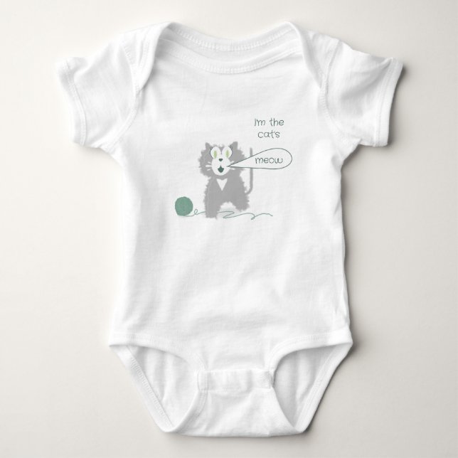 Hübsche Katze Baby Strampler (Vorderseite)