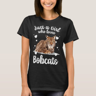 Hübsche Katze für Frauen Haustiere Katze Bobcat Ti T-Shirt