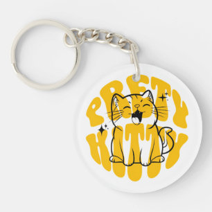 Hübsche Katze süße Katze Schlüsselanhänger